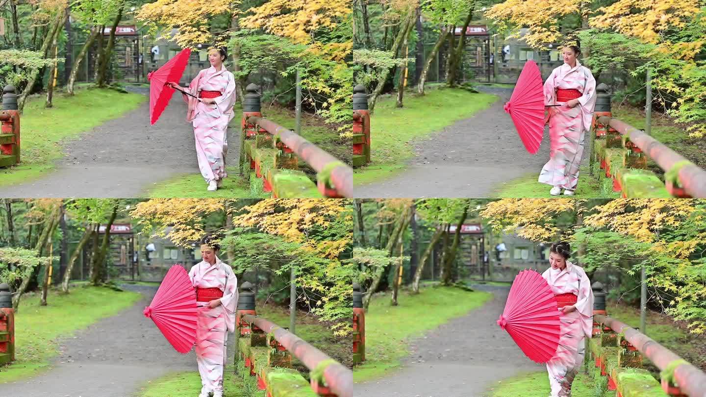 日本女孩二A当地文化穿着奇装异服