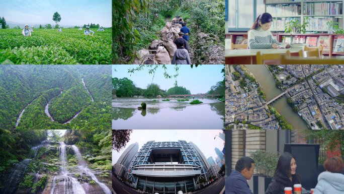 MINI拍摄城市人文采茶山川河流合集4K