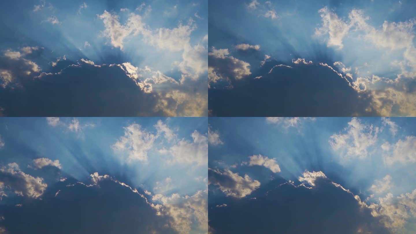 耶稣光风云变幻白云延时遮天蔽日云层翻滚