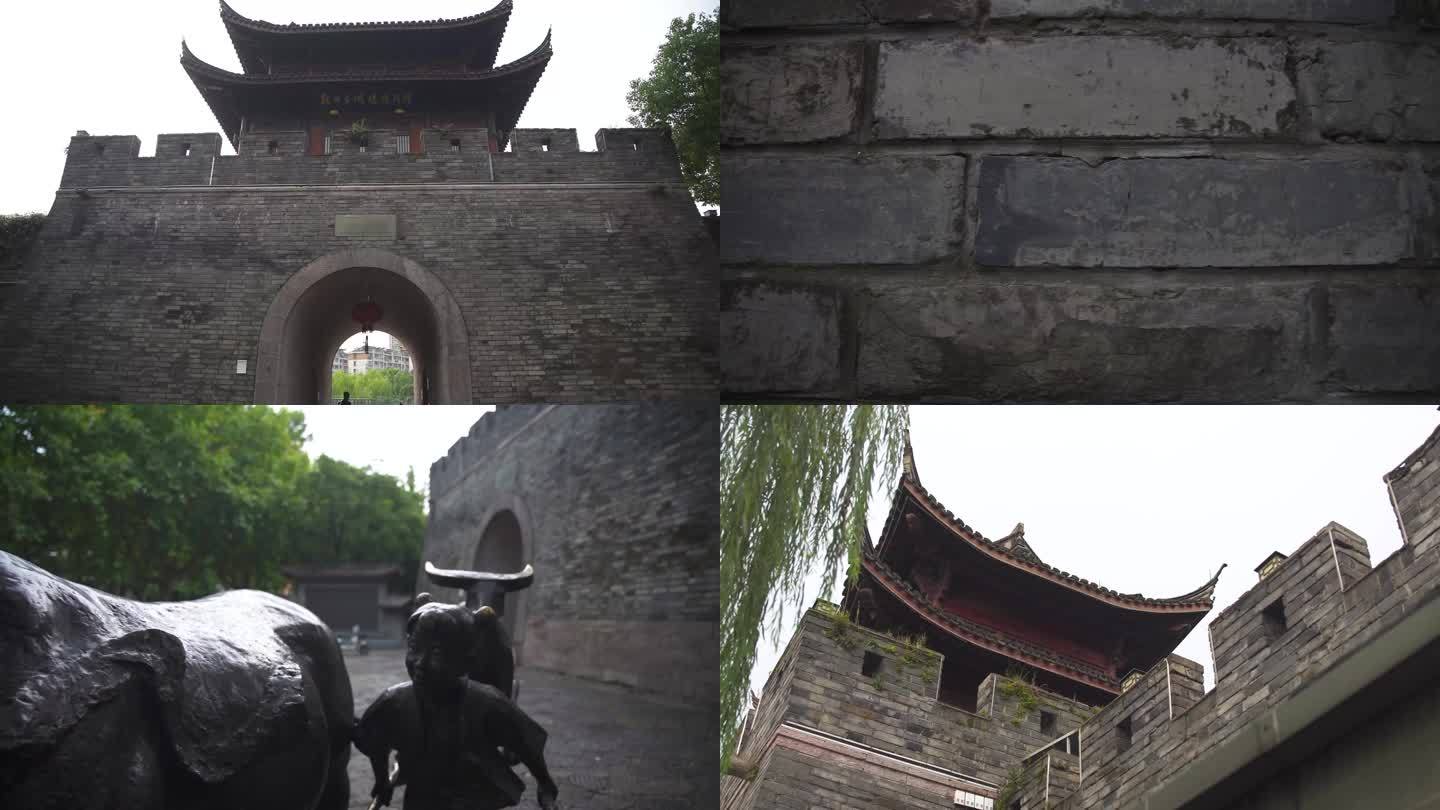 杭州古城墙陈列馆建筑4K视频合集