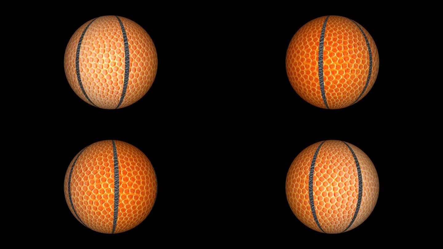 篮球旋转动画《透明通道》