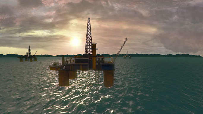 4K海上石油钻井平台
