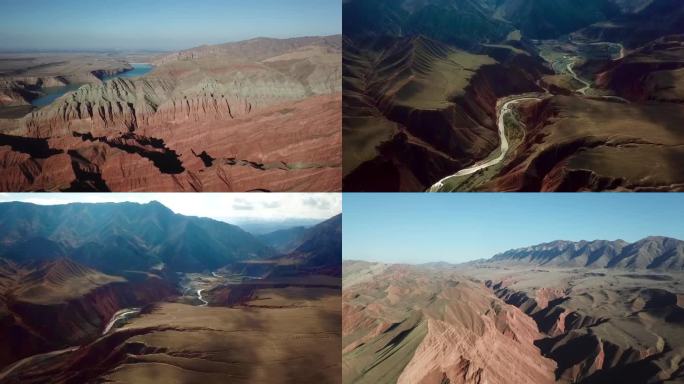 新疆昌吉努尔加大峡谷航拍合集