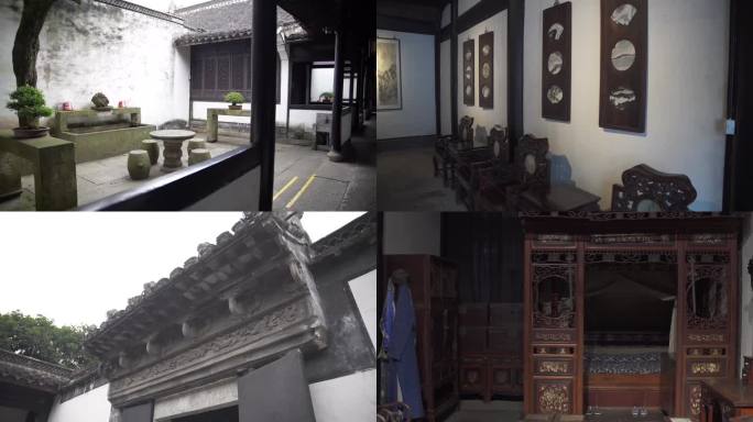 浙江绍兴鲁迅故里鲁迅祖居建筑4K视频合集