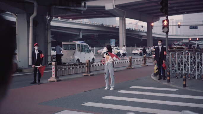 北京国贸街道空境夜景