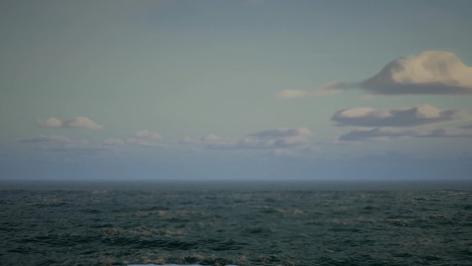 【4K原创】海面云层海水动态