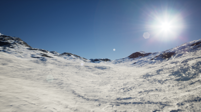 4k雪山穿梭滑雪视角②_高山滑雪