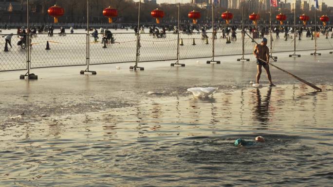 北京什刹海的冬季