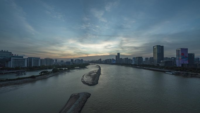 福州鼓山大桥晚霞