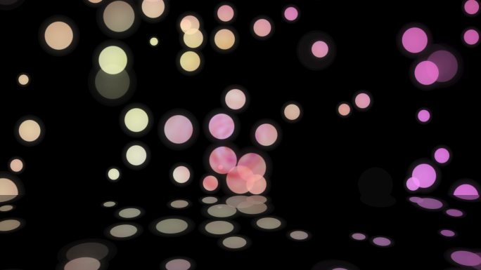 粉色球体背景循环圆圈亮光光点