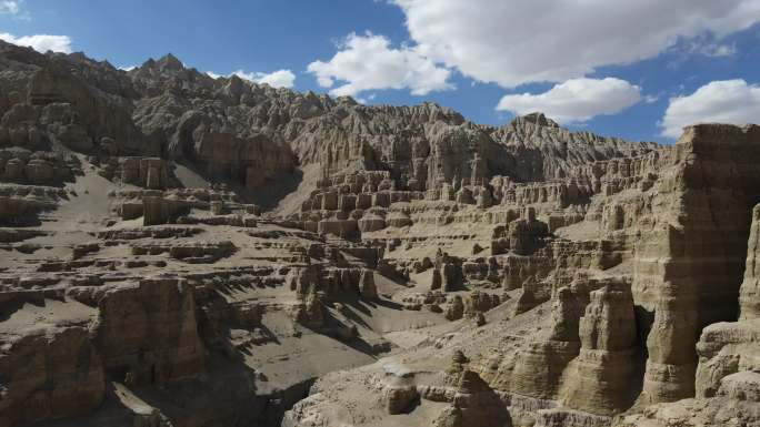 西藏阿里地区扎达土林航拍