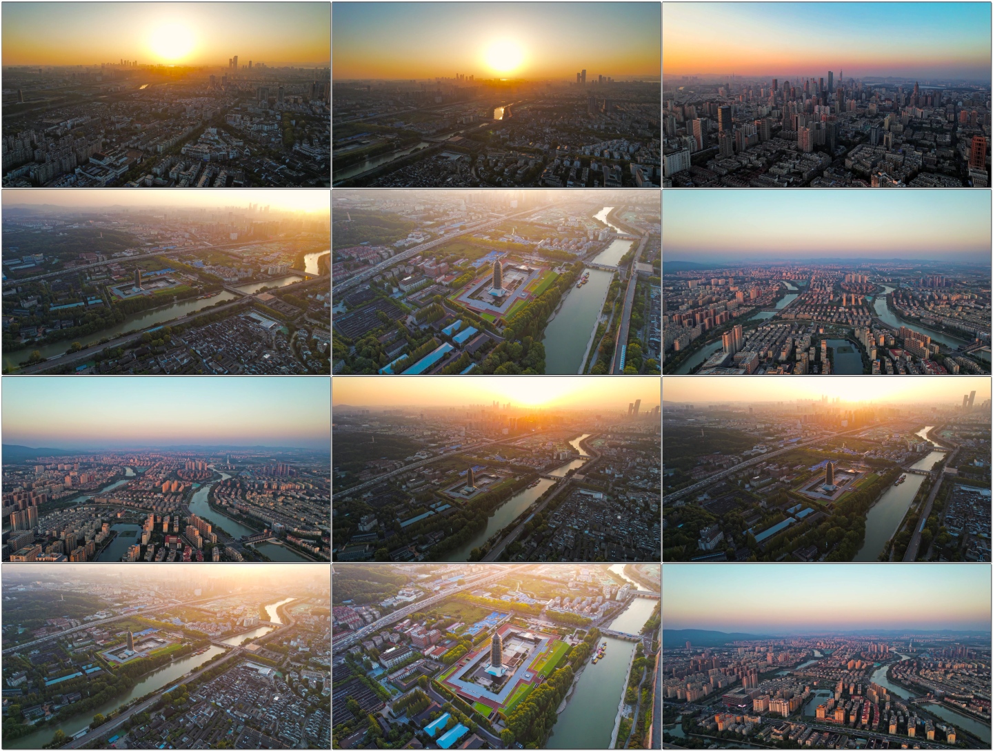 【5分钟】南京日出 鸟瞰南京城市天际线