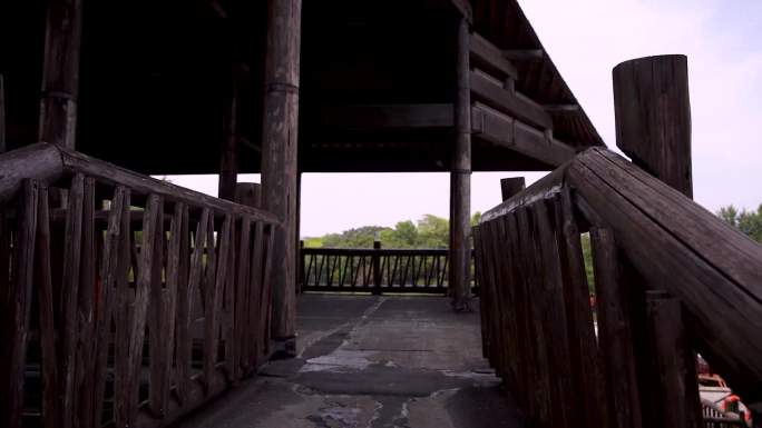 杭州国家西溪湿地公园周家村码头4K视频