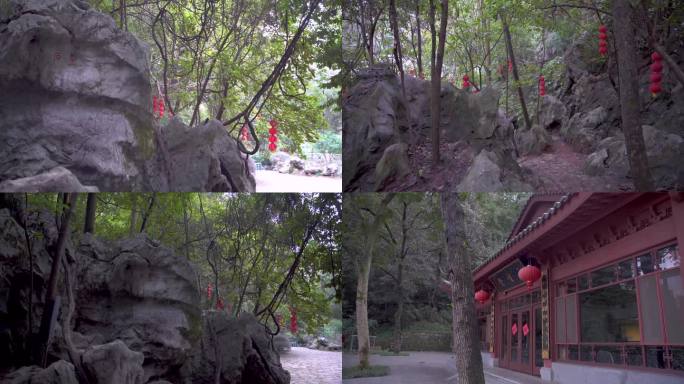 杭州西湖三天竺法镜寺三生石姻缘石4K视频