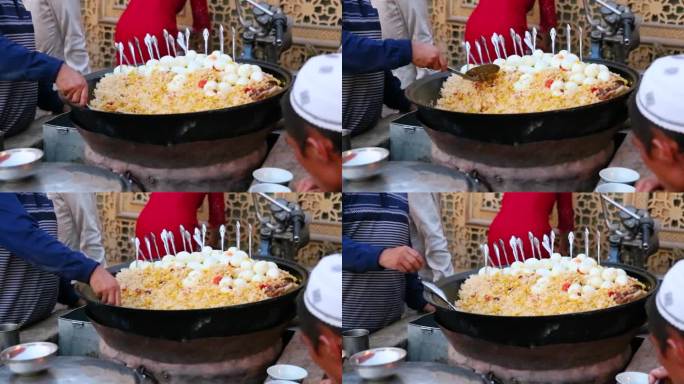 喀什吾斯塘博依千年古街特色炒饭