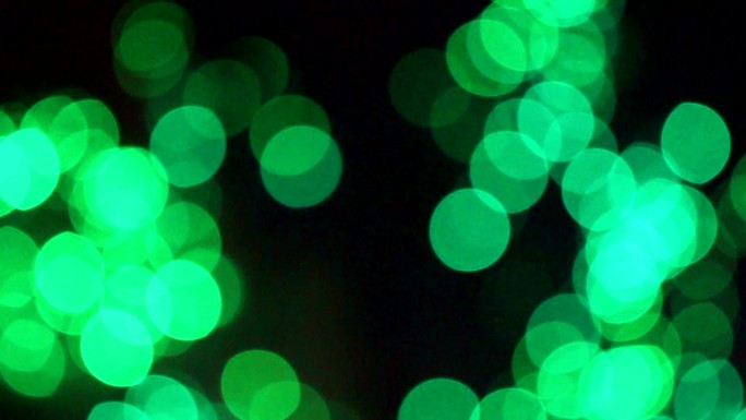 绿色粒子。单色粒子特效闪烁的灯光