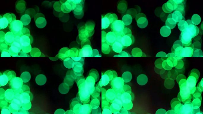 绿色粒子。单色粒子特效闪烁的灯光