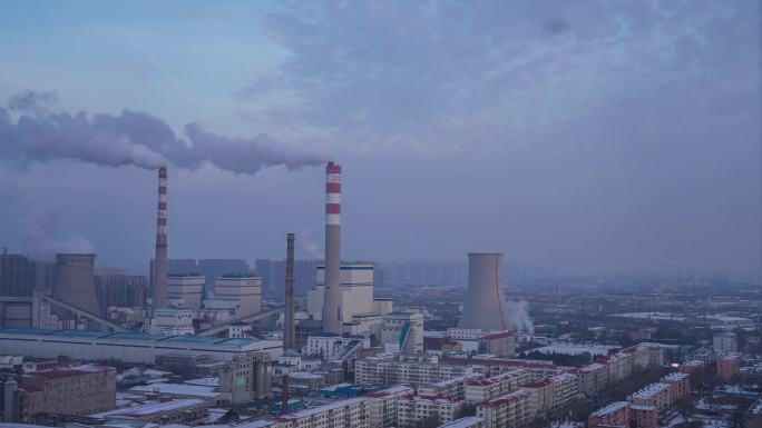东北工业热电电机厂重工业冬季烟筒供暖