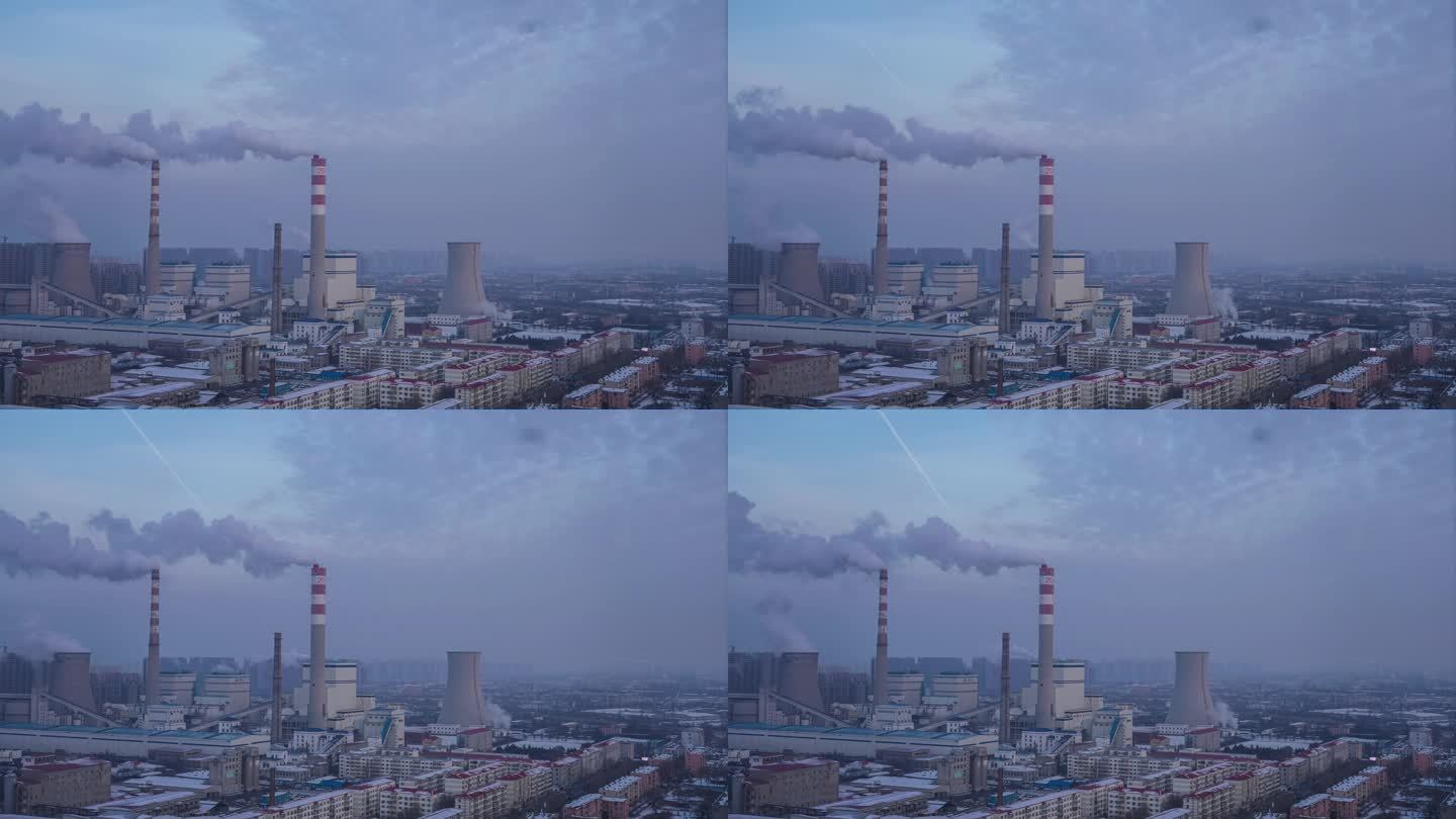 东北工业热电电机厂重工业冬季烟筒供暖