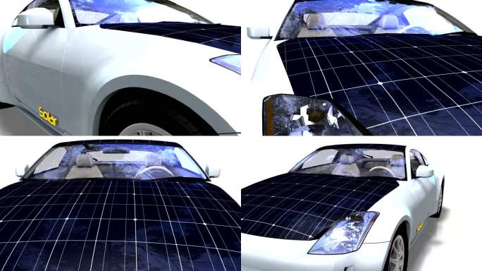 太阳能电池板电动车