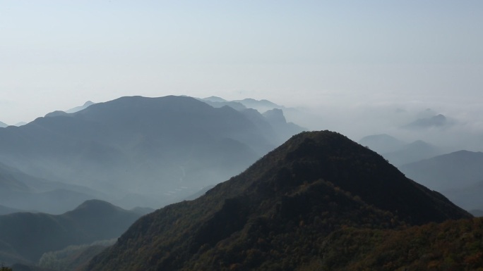 水墨感唯美实拍山水