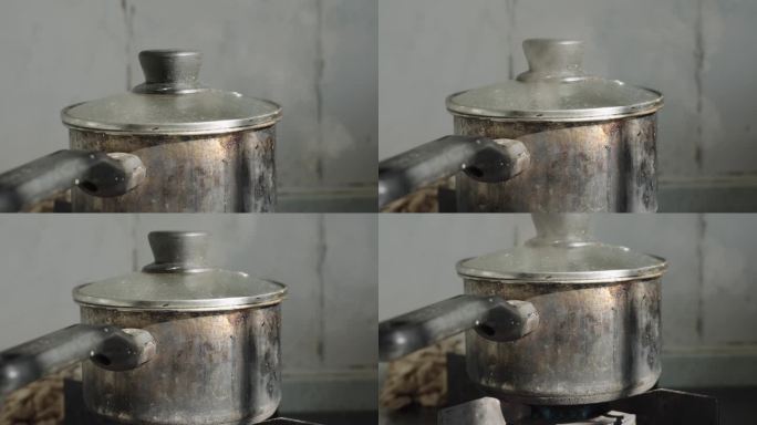 煤气燥烧水煮汤