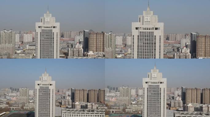 山东大学知新楼航拍（大楼建筑）03