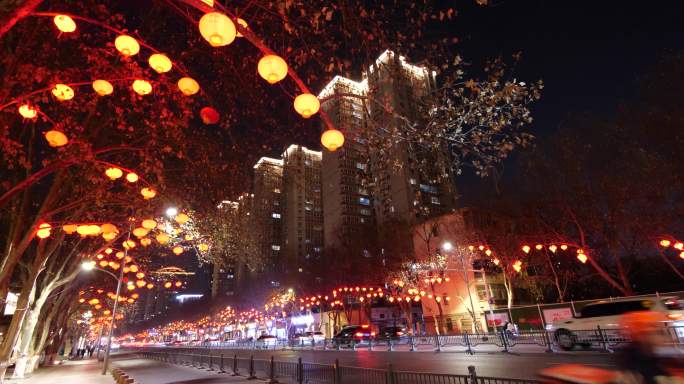 新年城市夜景