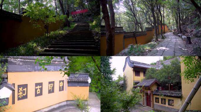 杭州灵隐景区中印禅寺江南寺庙4K视频合集
