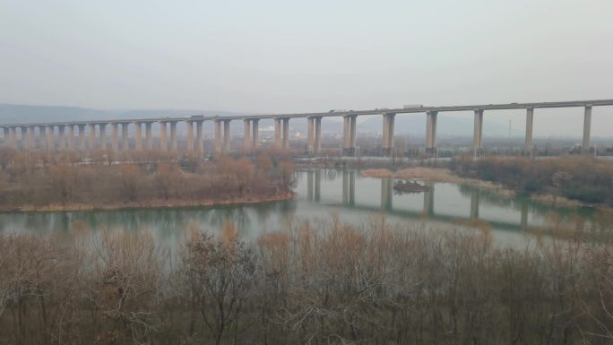 西安浐河上的绕城高速