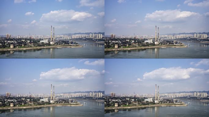 重庆城市风光九龙坡发电厂