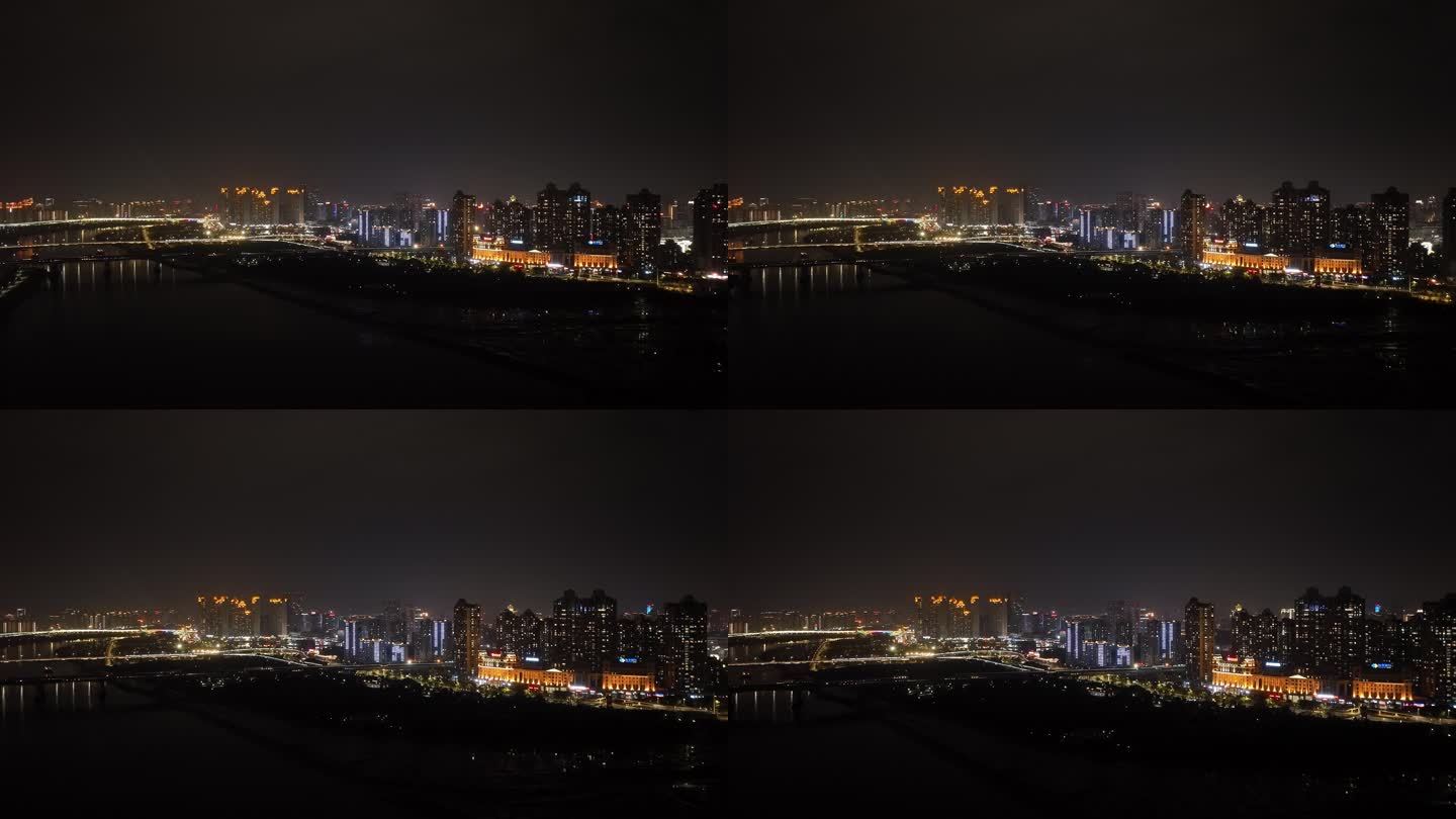 泉州江滨夜景航拍