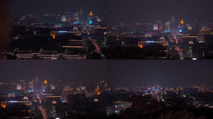 从城隍阁景区上看杭州夜景