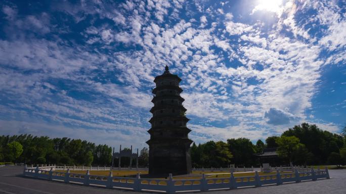 江苏盐城东台海春轩塔延时（全景）