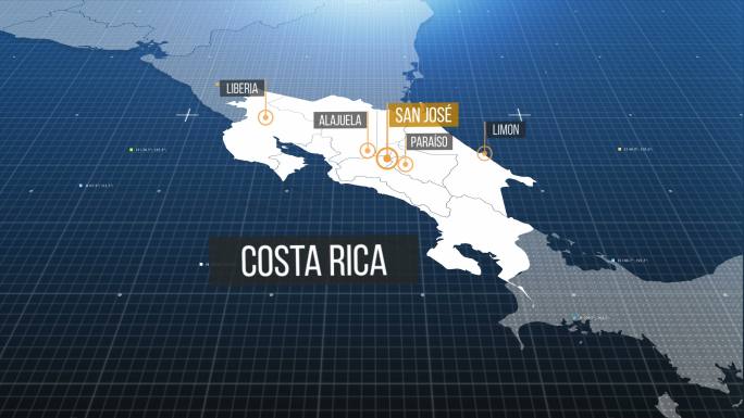 哥斯达黎加地图地图板块发展