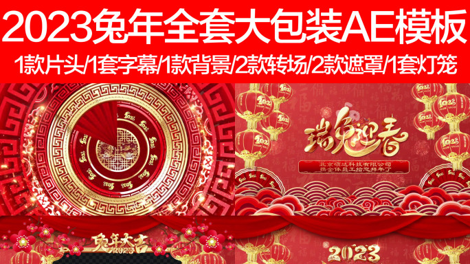 2023兔年新年拜年过年春节大包装