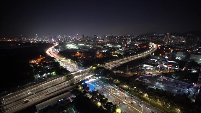 下沙竹子林立交桥夜景