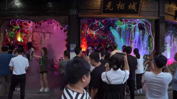 杭州河坊街历史街区市集4K视频合集