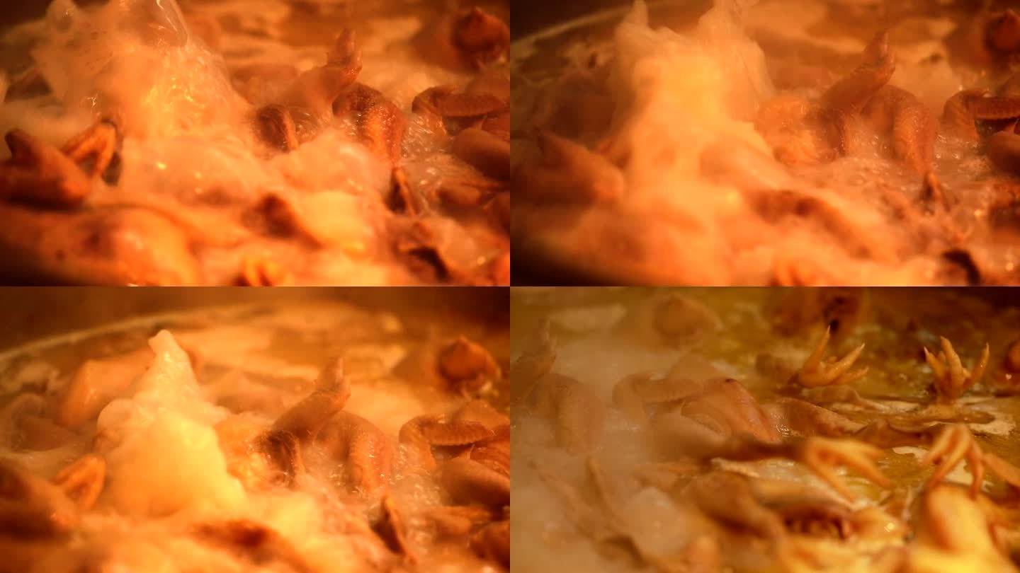 美食炖鸡汤实拍视频素材