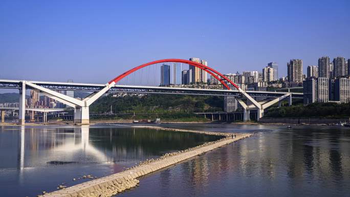 重庆城市风光菜园坝大桥