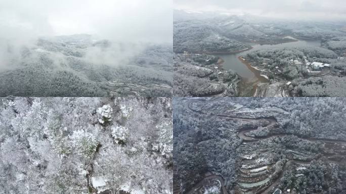 遵义航拍雪景