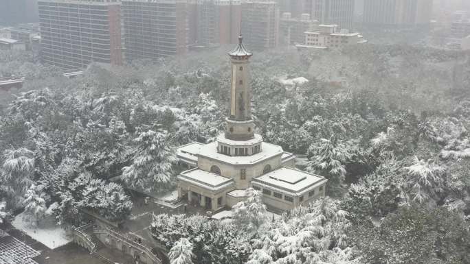 长沙烈士公园雪景3