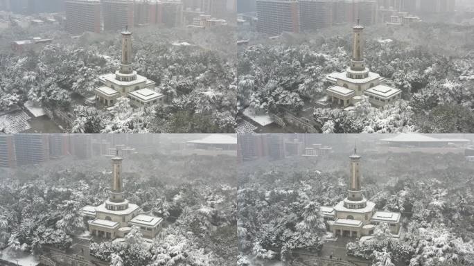 长沙烈士公园雪景3