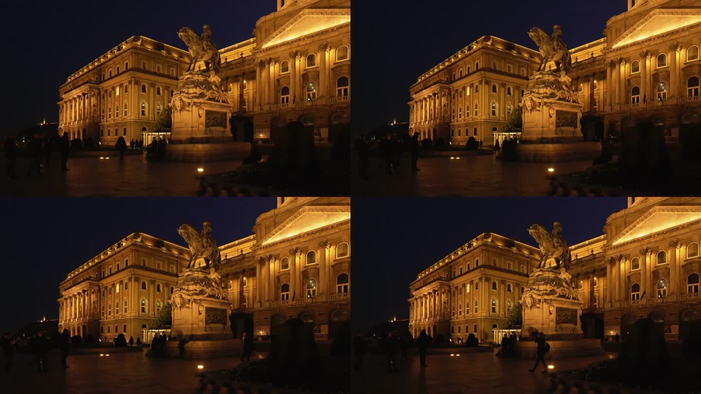 夜晚的布达佩斯皇宫