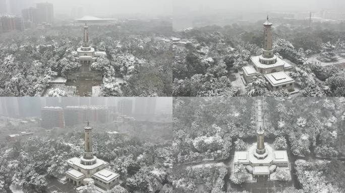 长沙烈士公园雪景1