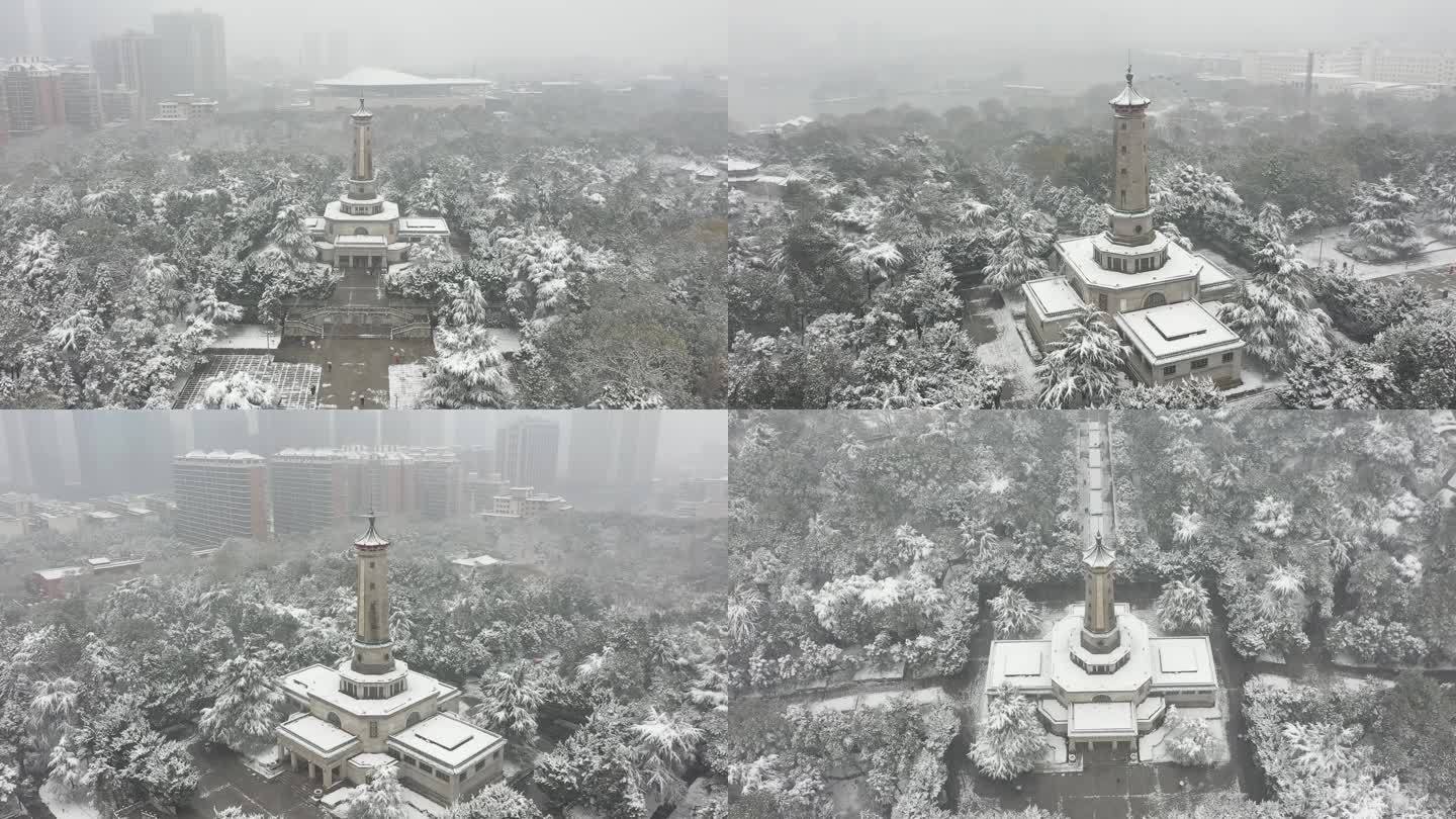 长沙烈士公园雪景1