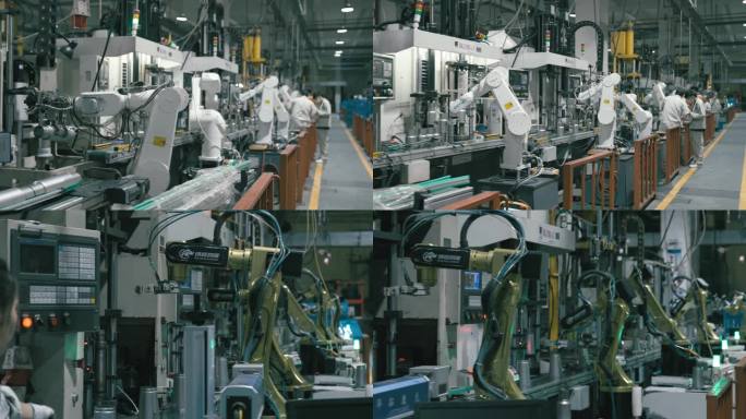 4K自动化智慧车间流水线工厂生产线