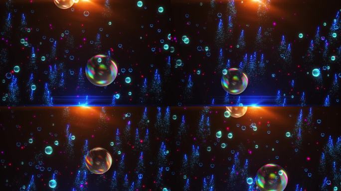 神秘空间泡泡粒子