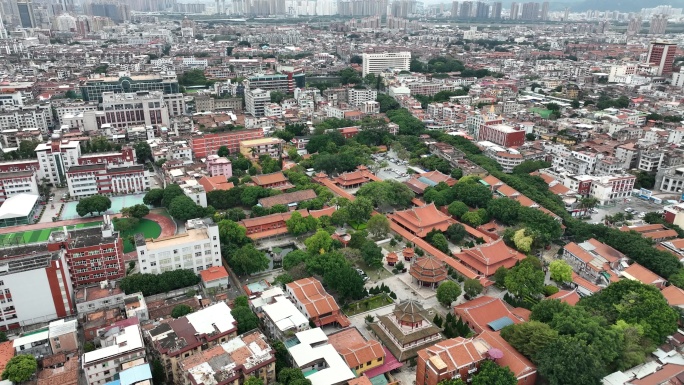 泉州承天寺航拍市区老城区鲤城区航拍