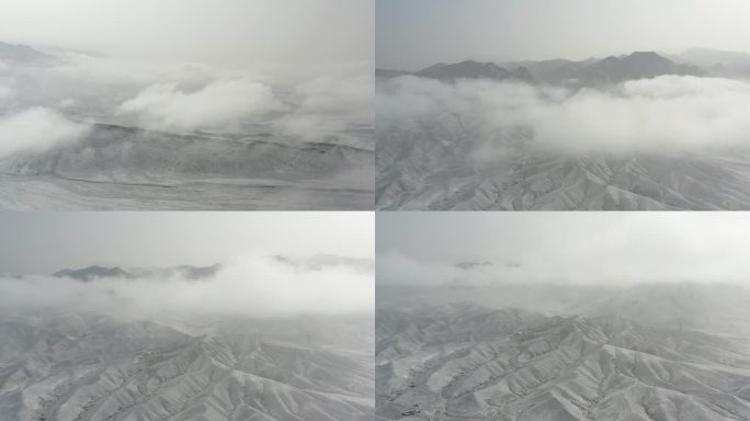 云雾中的贺兰山